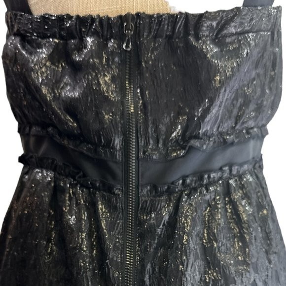 M Missoni Black Silk Blend Metallic Mini Dress Size US 8 NWT Glam Fairy - Picture 6 of 13